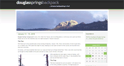 Desktop Screenshot of douglassprings.sierra-hikes.com