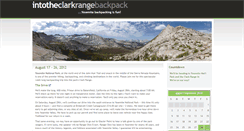 Desktop Screenshot of clarkrange.sierra-hikes.com