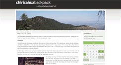 Desktop Screenshot of chiricahua.sierra-hikes.com