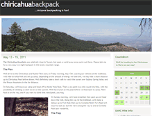 Tablet Screenshot of chiricahua.sierra-hikes.com