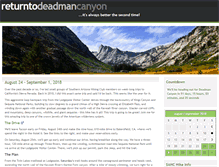 Tablet Screenshot of deadmancanyon.sierra-hikes.com