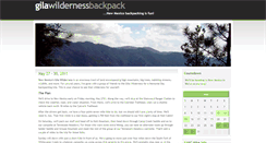 Desktop Screenshot of gilawilderness.sierra-hikes.com